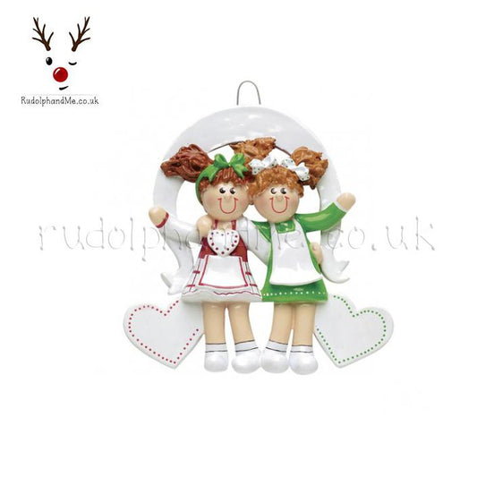 Friends-Sisters – Personalised Christmas Tree Ornament