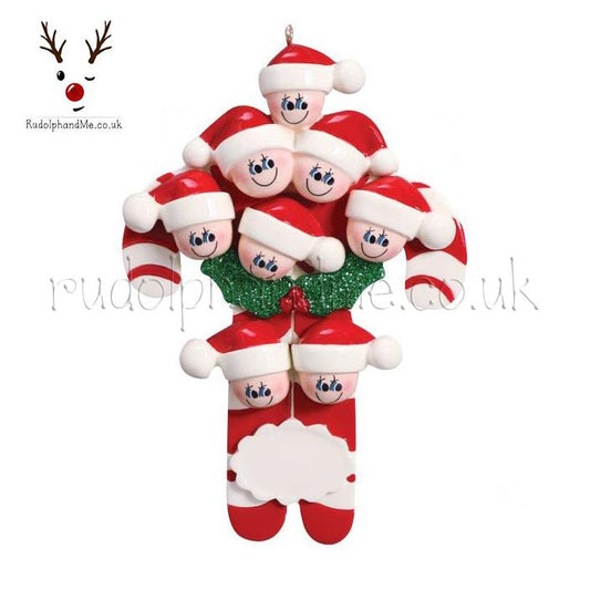 Candy Canes -8 – Personalised Christmas Tree Ornament