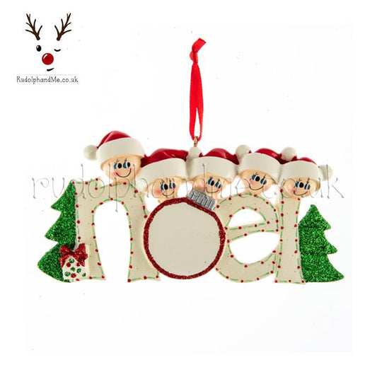 Noel With 5 Heads – Personalised Christmas Tree Ornament