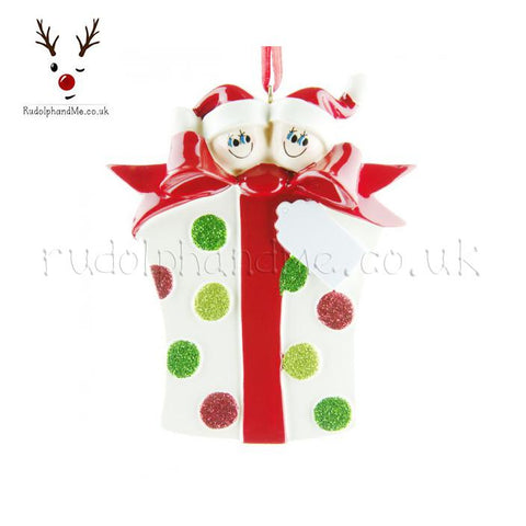 A Personalised Gift from Rudolphandme.co.uk for Two Heads On A Present