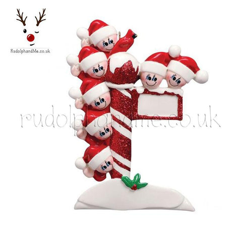Street Post Family Of Seven- A Personalised Christmas Gift from Rudolphandme.co.uk