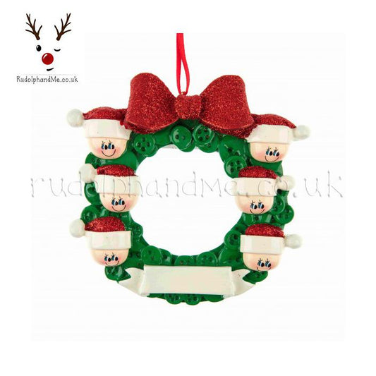 Button Wreath -6 – Personalised Christmas Tree Ornament