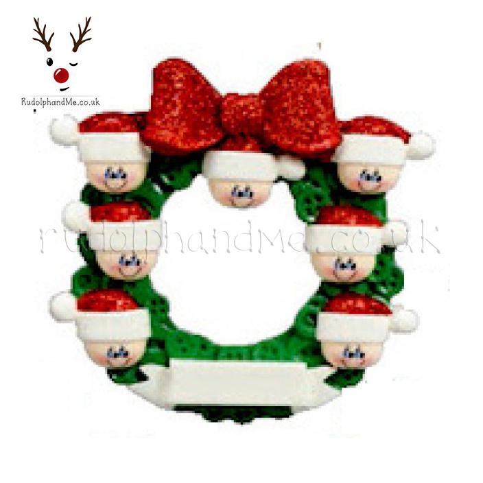 Button Wreath-7 – Personalised Christmas Tree Ornament
