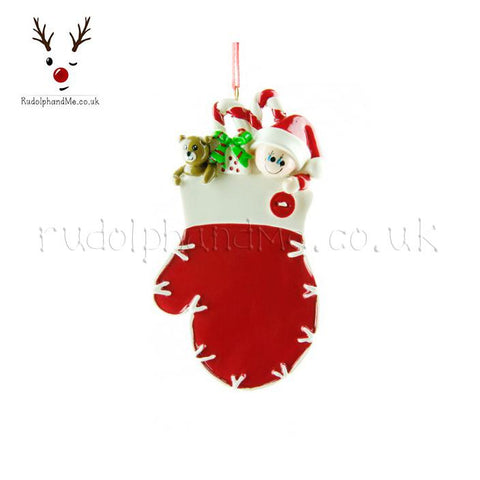 A Personalised Gift from Rudolphandme.co.uk for Head Popping Out From Stocking