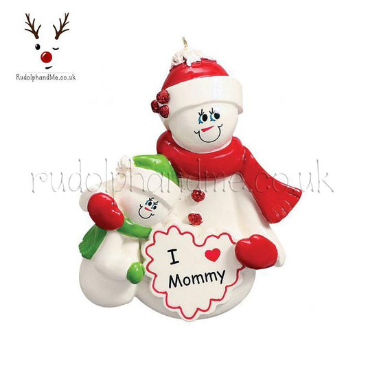 I Love Mommy -1 – Personalised Christmas Tree Ornament