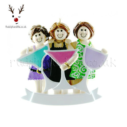 Girls Night Out - 3 – Personalised Christmas Tree Ornament