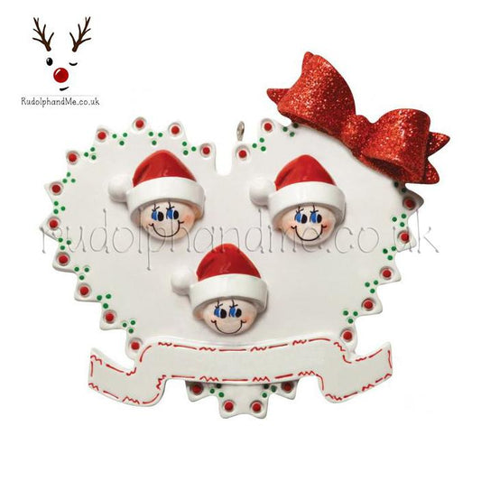 Blended Family - 3 – Personalised Christmas Tree Ornament