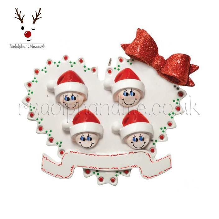 Blended Family - 4 – Personalised Christmas Tree Ornament