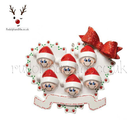 A Personalised Gift from Rudolphandme.co.uk for Blended Family Of Six